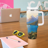 New Zealand Flag Tumbler With Handle Scenic Nature LT05 - Polynesian Pride
