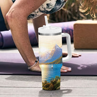 New Zealand Flag Tumbler With Handle Scenic Nature LT05 - Polynesian Pride