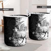 New Zealand Aotearoa Hipi Laundry Basket Maori Pattern