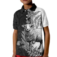 New Zealand Aotearoa Hipi Kid Polo Shirt Maori Pattern