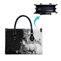 New Zealand Aotearoa Hipi Leather Bag Maori Pattern