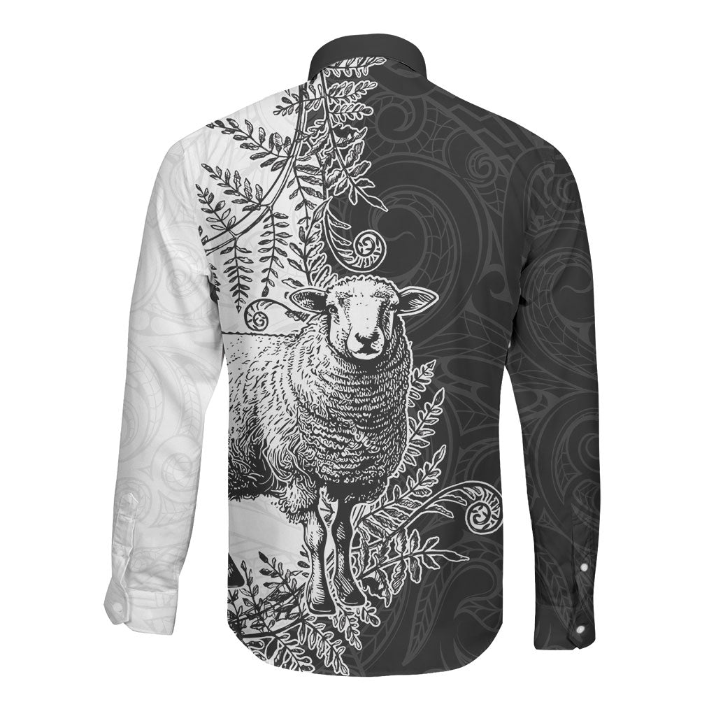 New Zealand Aotearoa Hipi Long Sleeve Button Shirt Maori Pattern