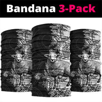New Zealand Aotearoa Hipi Neck Gaiter Maori Pattern LT05 package One Size: 25*50cm Black - Polynesian Pride