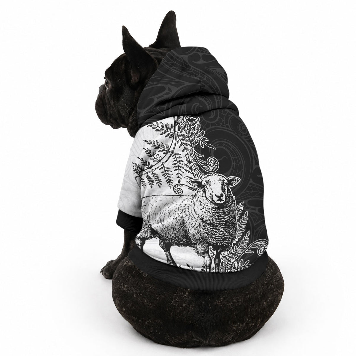 New Zealand Aotearoa Hipi Pet Hoodie Maori Pattern LT05 - Polynesian Pride