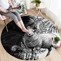 New Zealand Aotearoa Hipi Round Carpet Maori Pattern