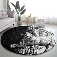 New Zealand Aotearoa Hipi Round Carpet Maori Pattern