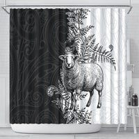 New Zealand Aotearoa Hipi Shower Curtain Maori Pattern