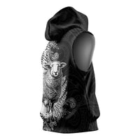 New Zealand Aotearoa Hipi Sleeveless Hoodie Maori Pattern LT05 - Polynesian Pride