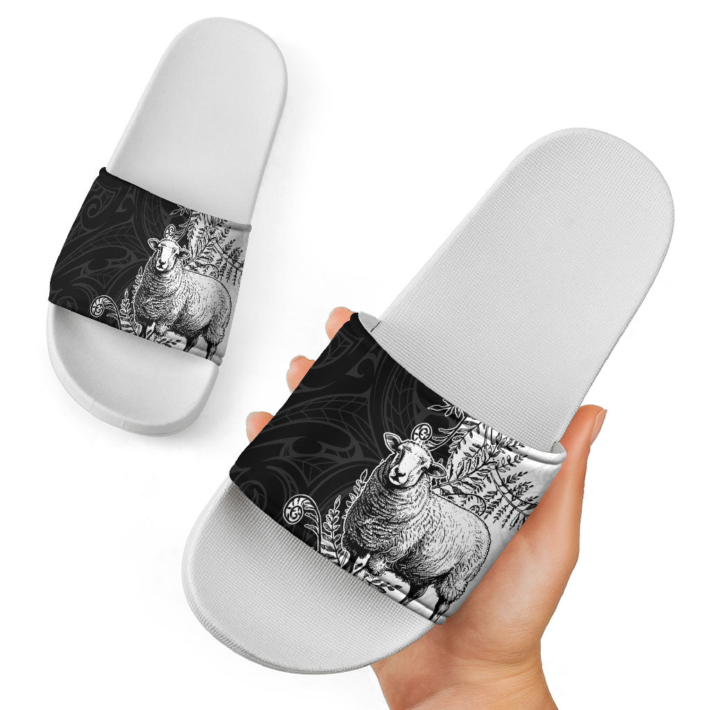 New Zealand Aotearoa Hipi Slide Sandals Maori Pattern