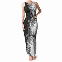 New Zealand Aotearoa Hipi Tank Maxi Dress Maori Pattern LT05 Women Black - Polynesian Pride