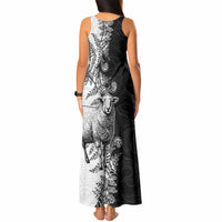 New Zealand Aotearoa Hipi Tank Maxi Dress Maori Pattern LT05 - Polynesian Pride