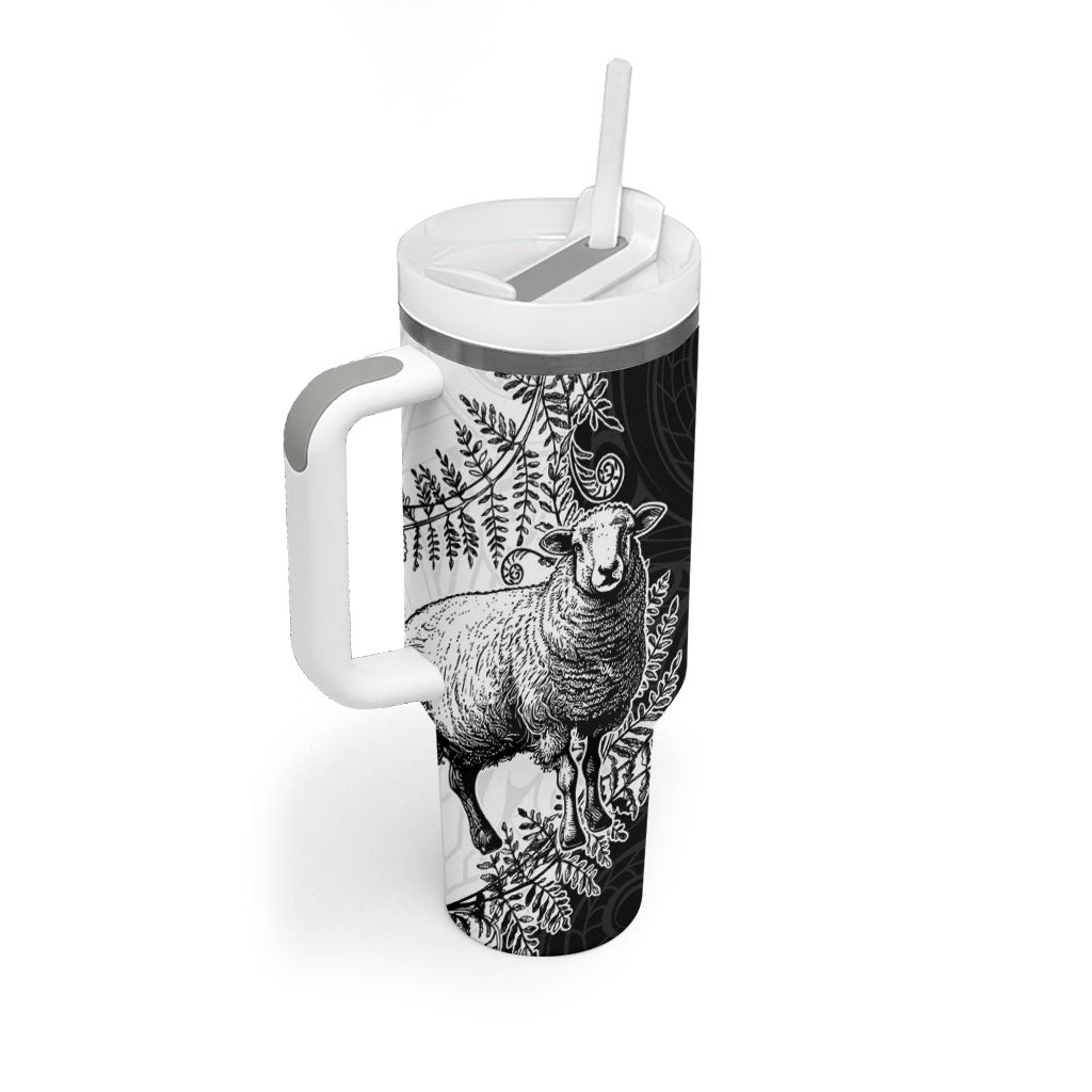 New Zealand Aotearoa Hipi Tumbler With Handle Maori Pattern LT05 - Polynesian Pride
