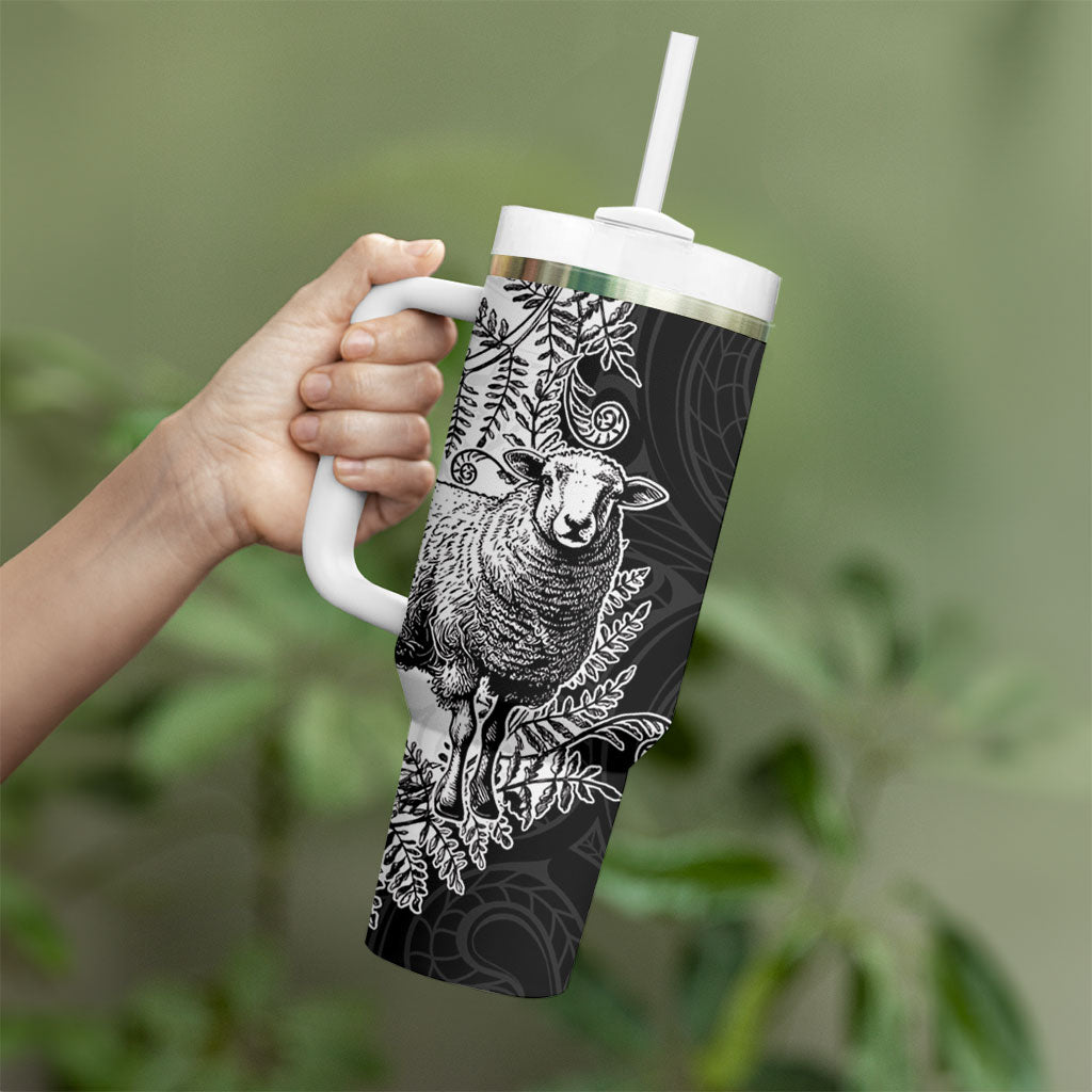 New Zealand Aotearoa Hipi Tumbler With Handle Maori Pattern LT05 - Polynesian Pride