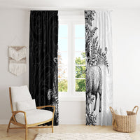 New Zealand Aotearoa Hipi Window Curtain Maori Pattern