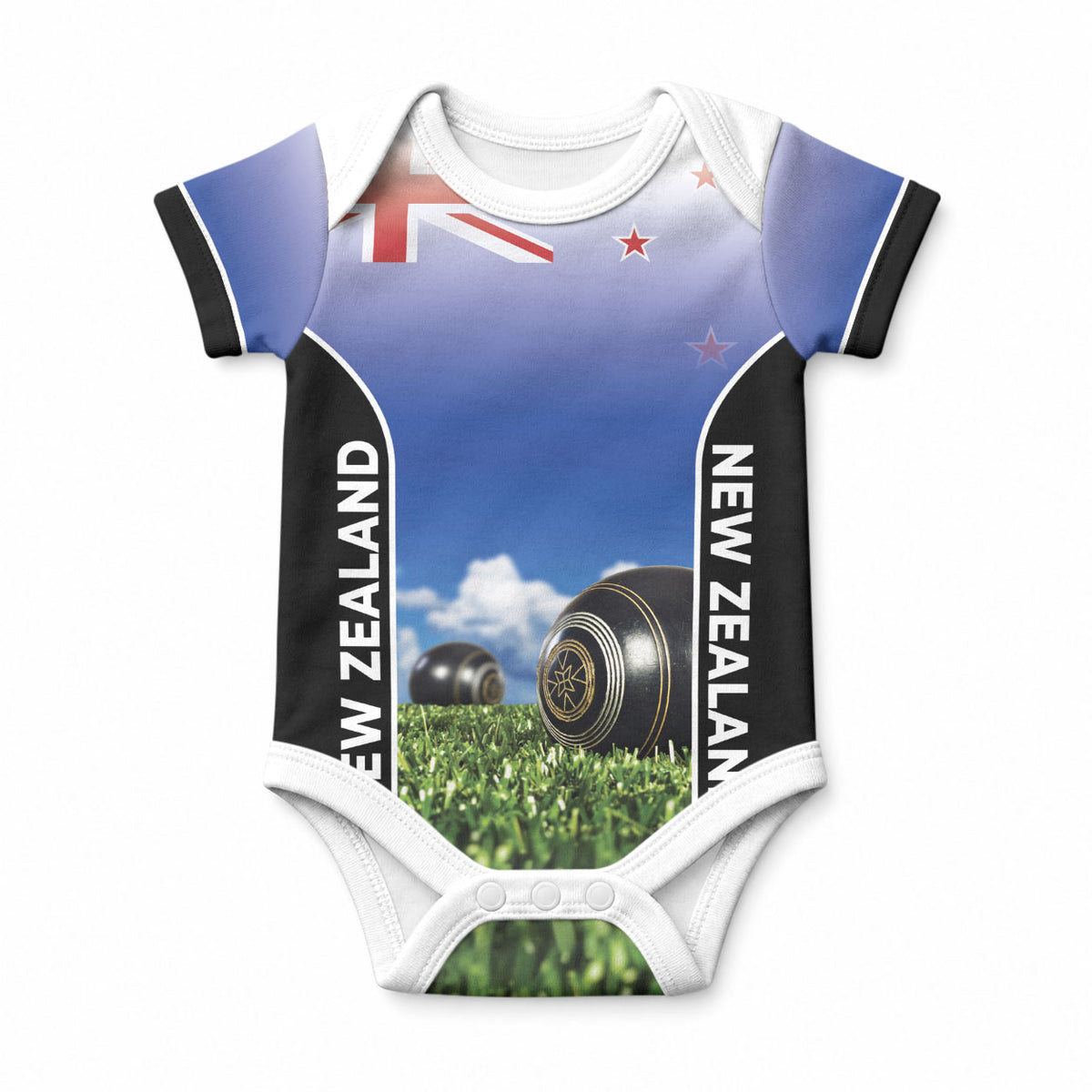 Custom New Zealand Lawn Bowls Baby Onesie Unique Style LT05 Multicolor - Polynesian Pride