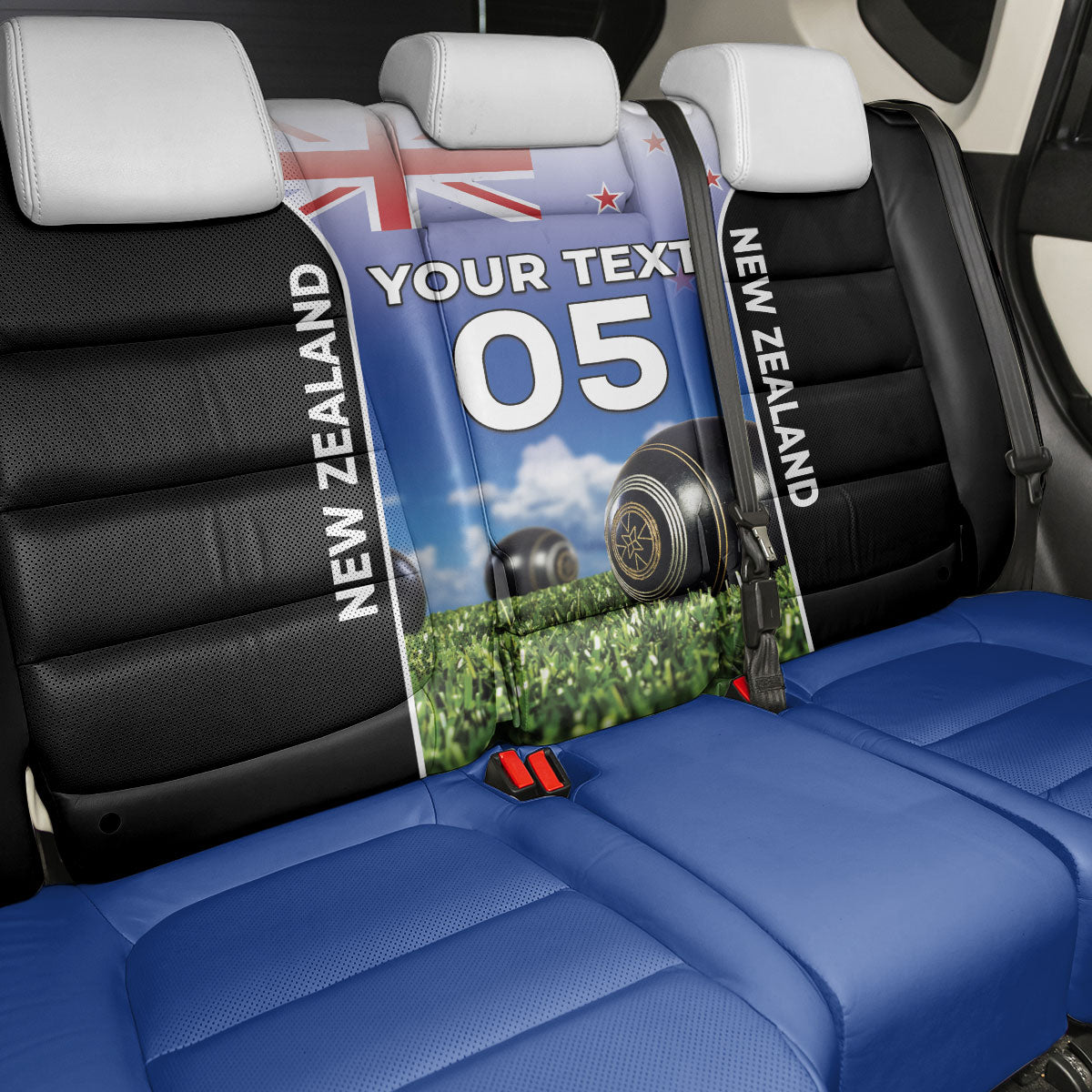 Custom New Zealand Lawn Bowls Back Car Seat Cover Unique Style LT05 - Polynesian Pride
