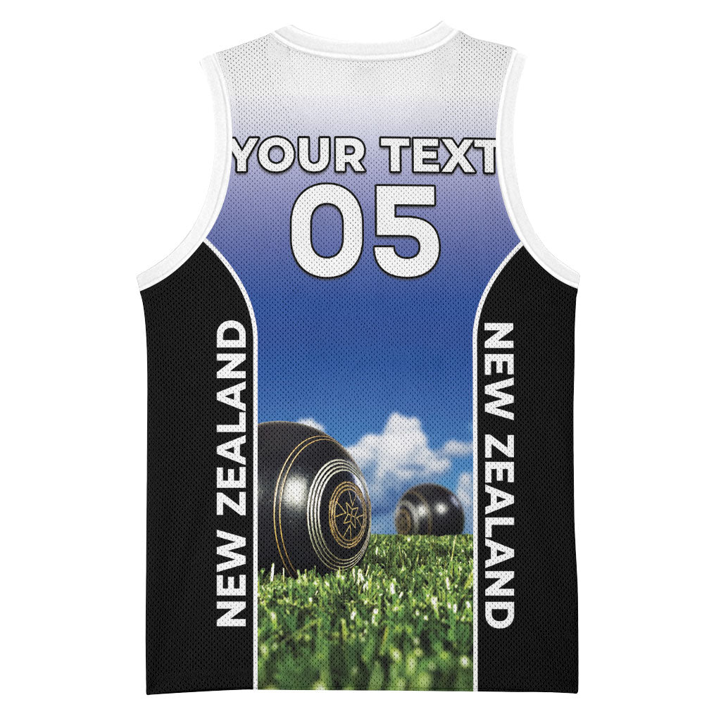 Custom New Zealand Lawn Bowls Basketball Jersey Unique Style LT05 - Polynesian Pride