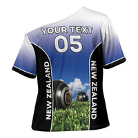Custom New Zealand Lawn Bowls Cross Shoulder Shirt Unique Style LT05 - Polynesian Pride