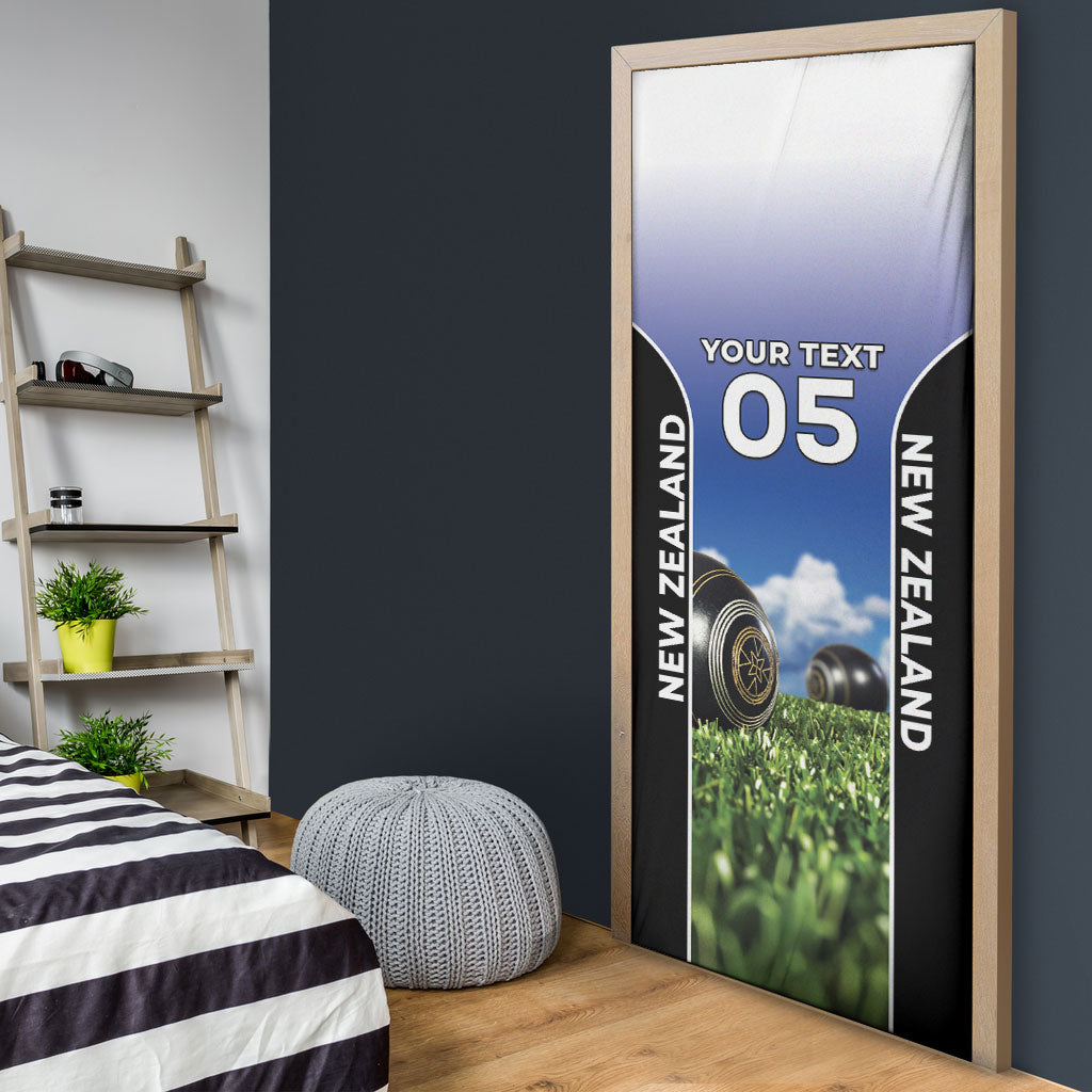 Custom New Zealand Lawn Bowls Door Cover Unique Style LT05 - Polynesian Pride