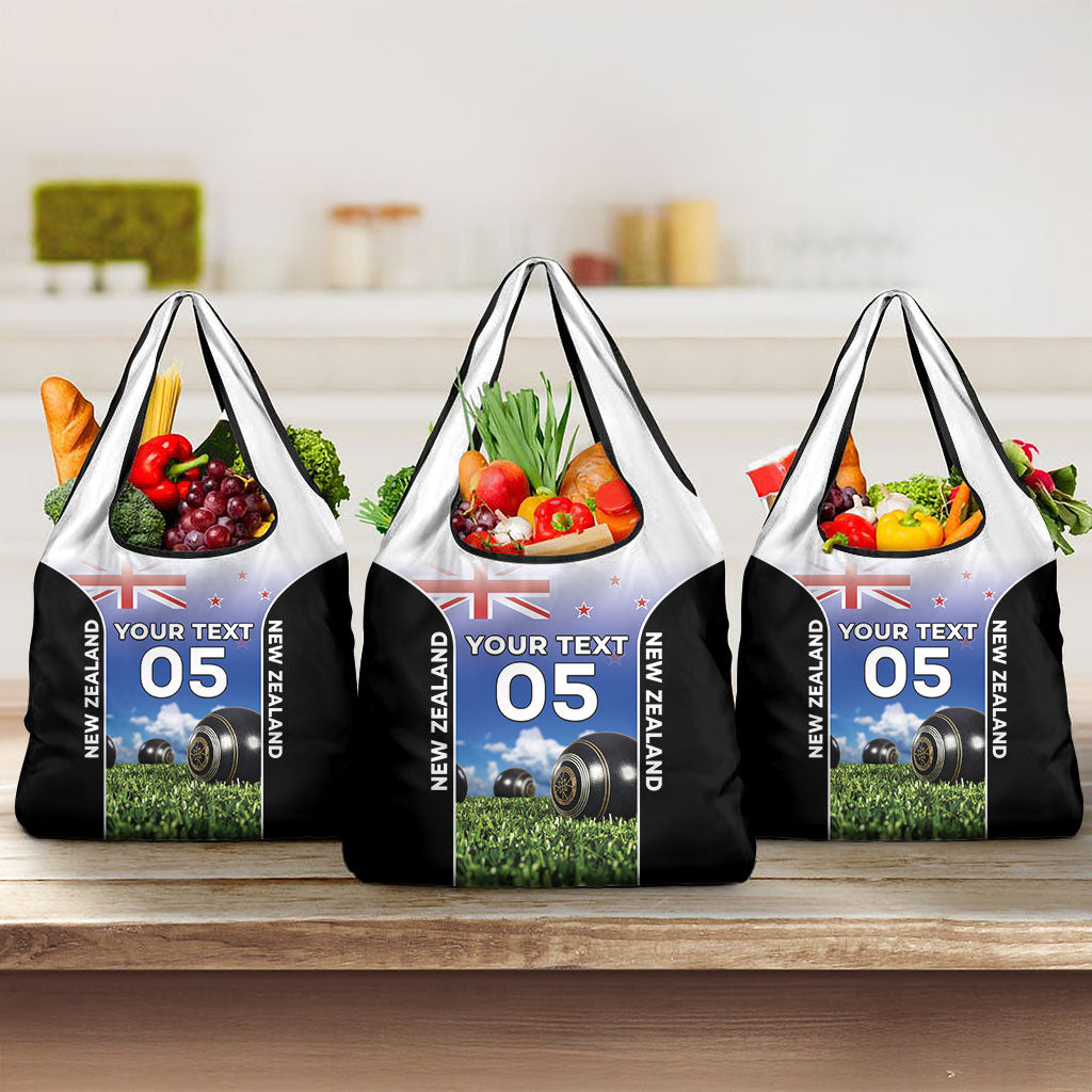 Custom New Zealand Lawn Bowls Grocery Bag Unique Style