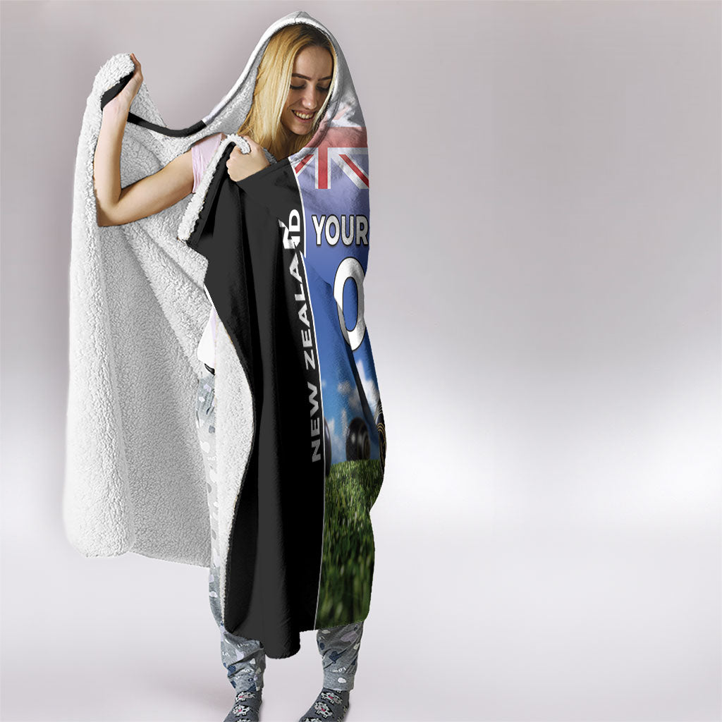 Custom New Zealand Lawn Bowls Hooded Blanket Unique Style LT05 - Polynesian Pride
