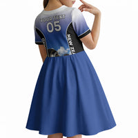 Custom New Zealand Lawn Bowls Kid Short Sleeve Dress Unique Style LT05 - Polynesian Pride