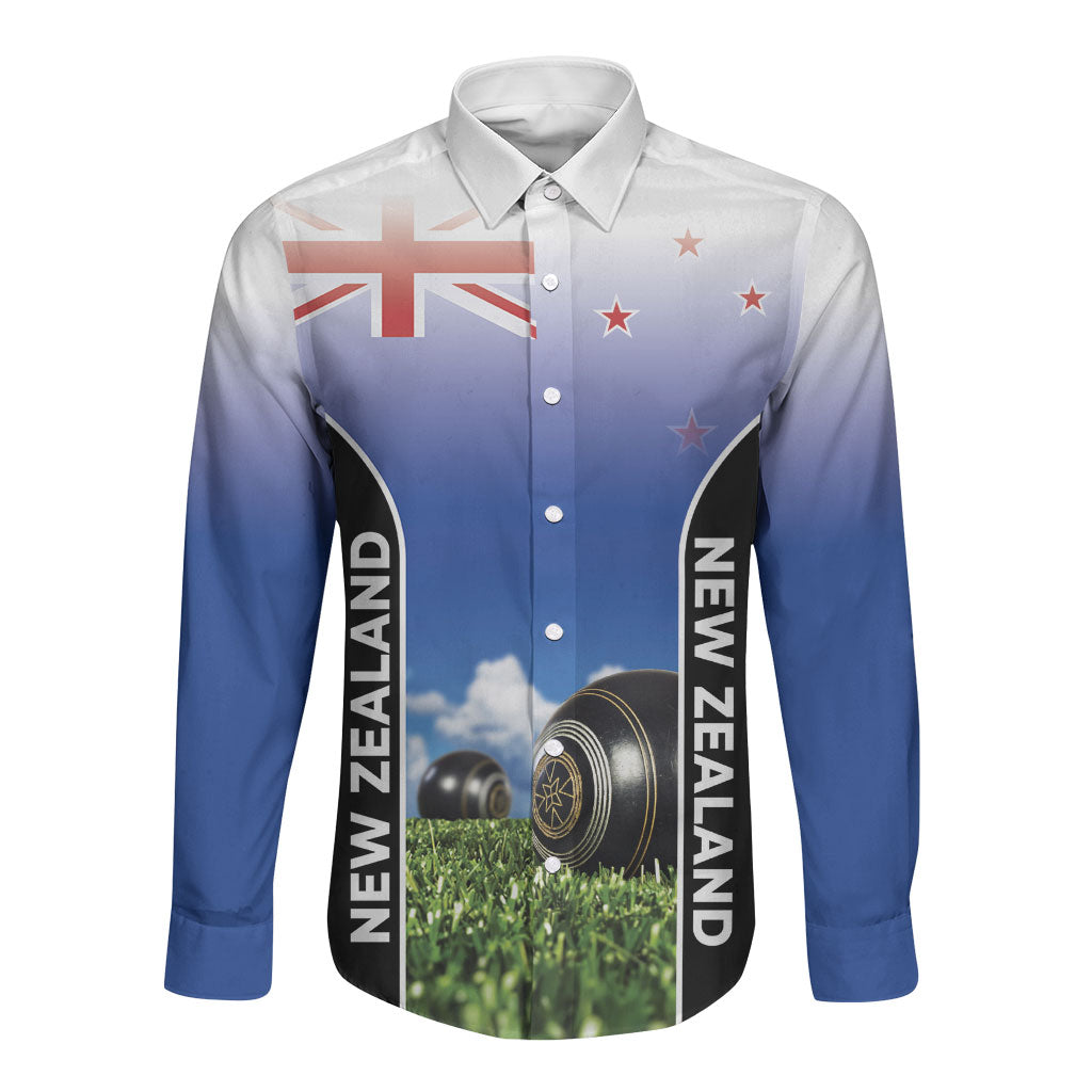 Custom New Zealand Lawn Bowls Long Sleeve Button Shirt Unique Style LT05 Unisex Multicolor - Polynesian Pride