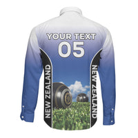 Custom New Zealand Lawn Bowls Long Sleeve Button Shirt Unique Style LT05 - Polynesian Pride