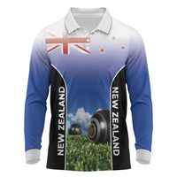 Custom New Zealand Lawn Bowls Long Sleeve Polo Shirt Unique Style LT05 Multicolor - Polynesian Pride