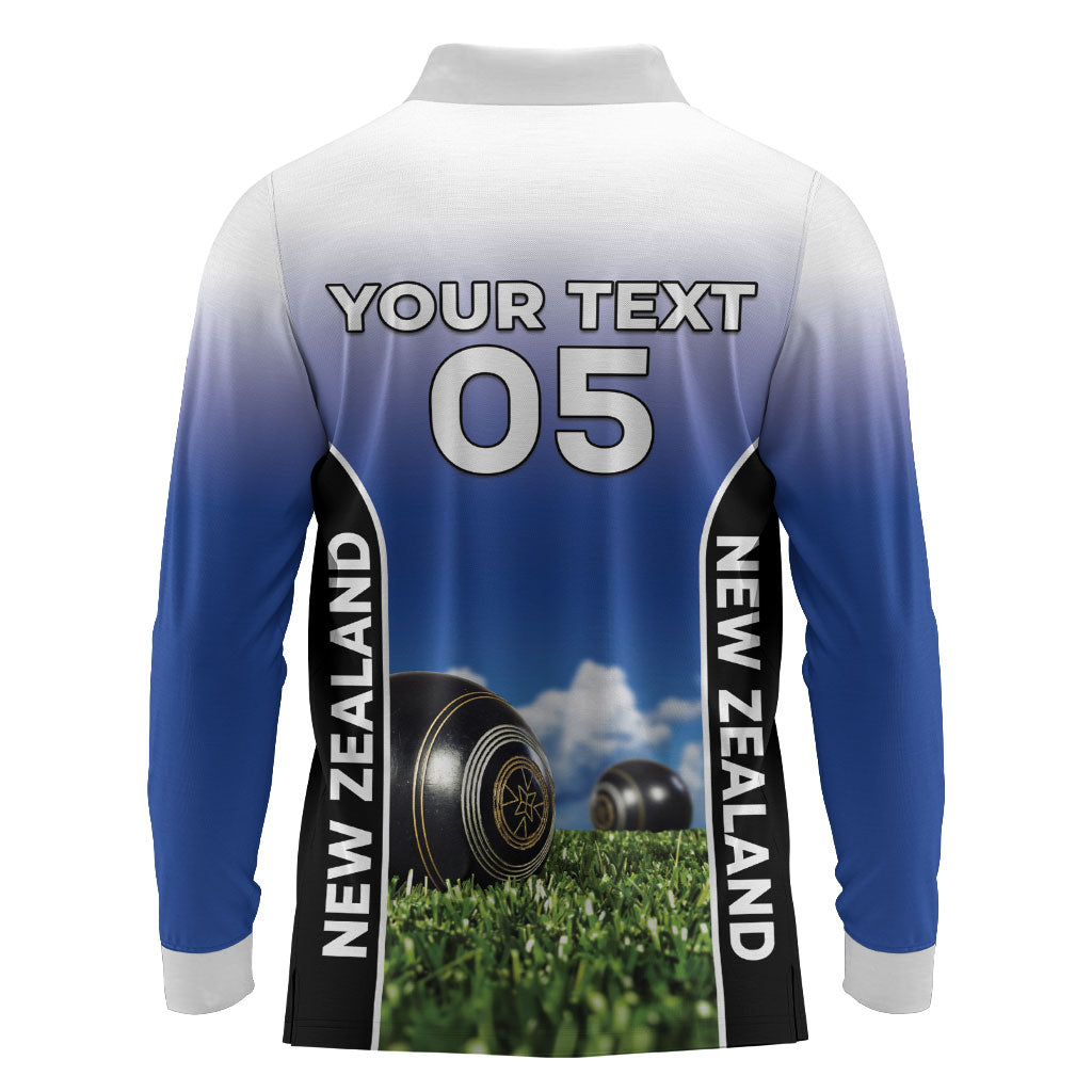 Custom New Zealand Lawn Bowls Long Sleeve Polo Shirt Unique Style LT05 - Polynesian Pride