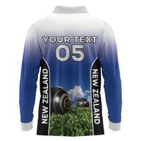Custom New Zealand Lawn Bowls Long Sleeve Polo Shirt Unique Style LT05 - Polynesian Pride