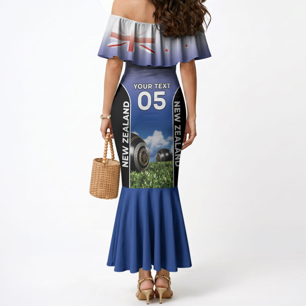 Custom New Zealand Lawn Bowls Mermaid Dress Unique Style LT05 - Polynesian Pride