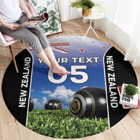 Custom New Zealand Lawn Bowls Round Carpet Unique Style