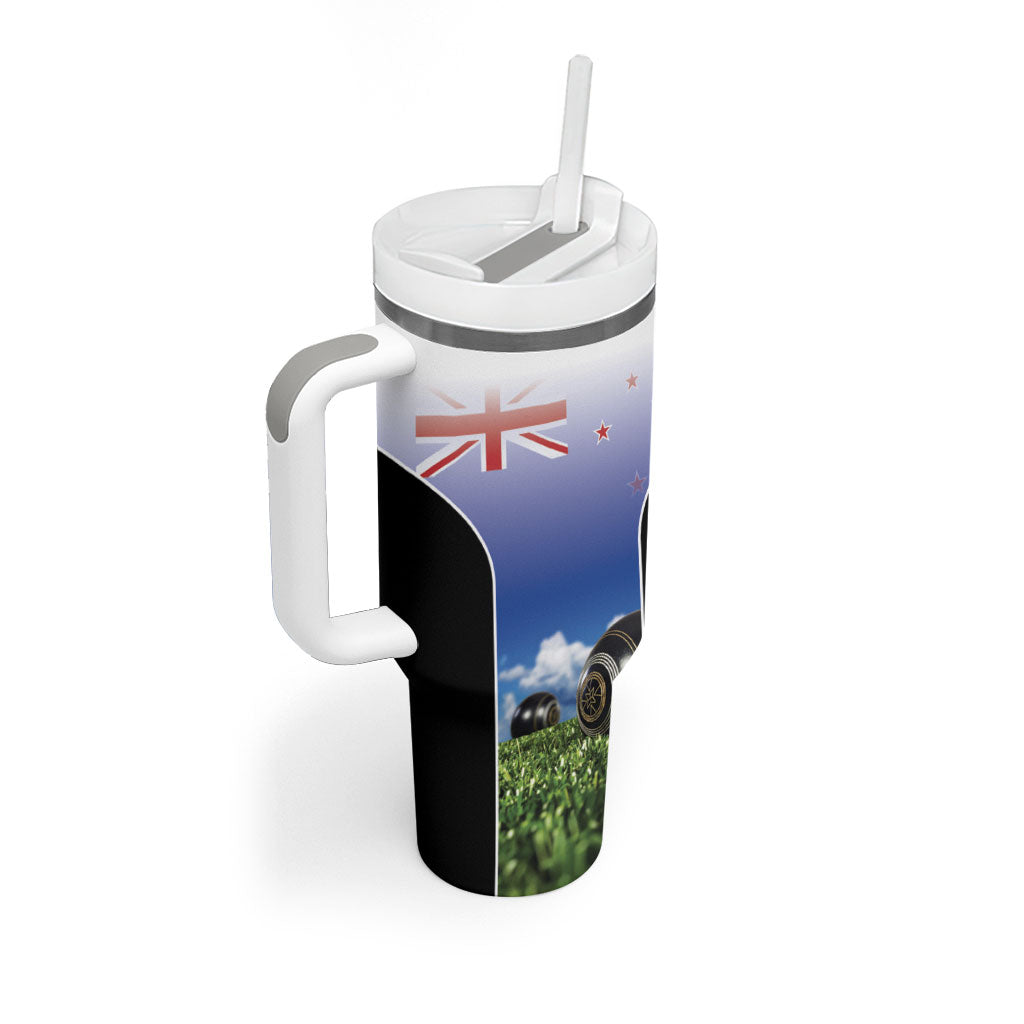 Custom New Zealand Lawn Bowls Tumbler With Handle Unique Style LT05 - Polynesian Pride
