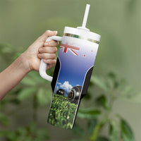 Custom New Zealand Lawn Bowls Tumbler With Handle Unique Style LT05 - Polynesian Pride