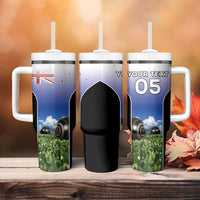 Custom New Zealand Lawn Bowls Tumbler With Handle Unique Style LT05 - Polynesian Pride