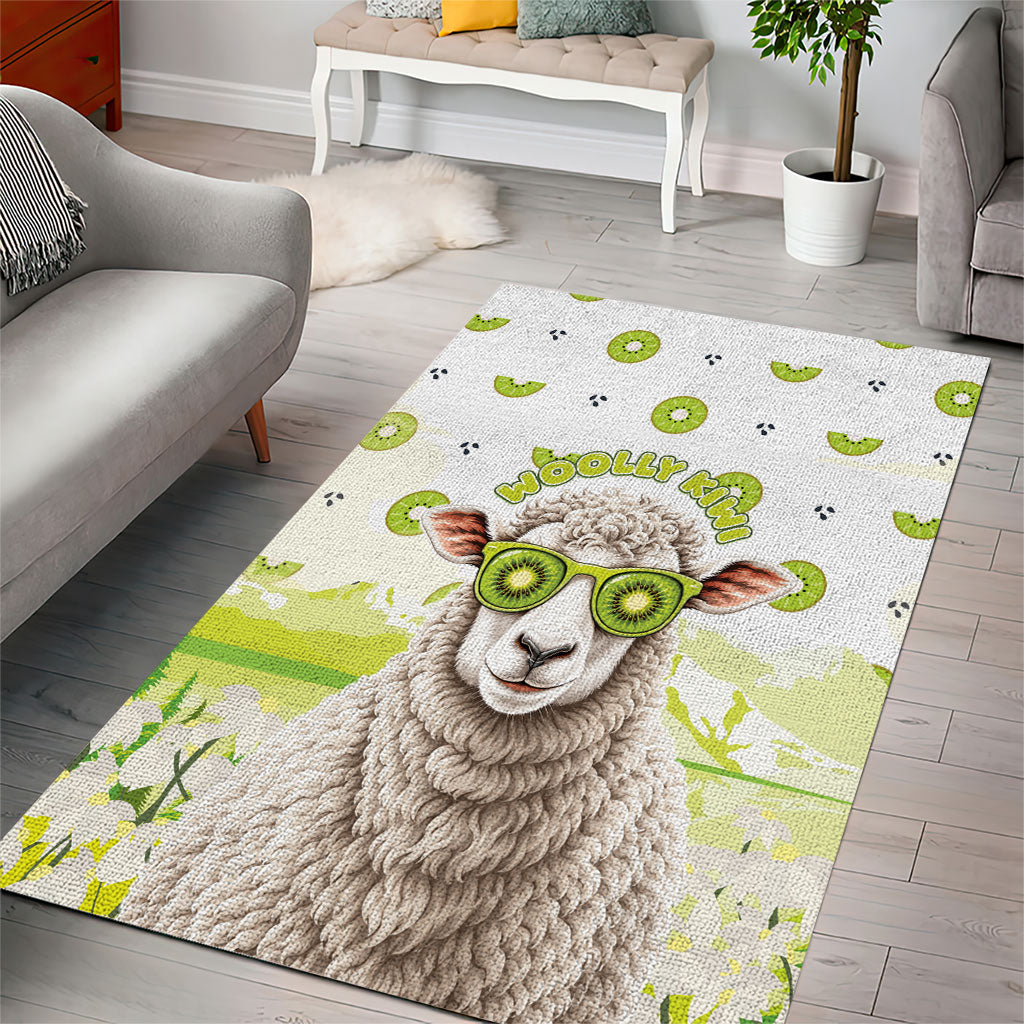 New Zealand Funny Woolly Kiwi Sheep Area Rug LT05 - Polynesian Pride