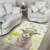 New Zealand Funny Woolly Kiwi Sheep Area Rug LT05 - Polynesian Pride