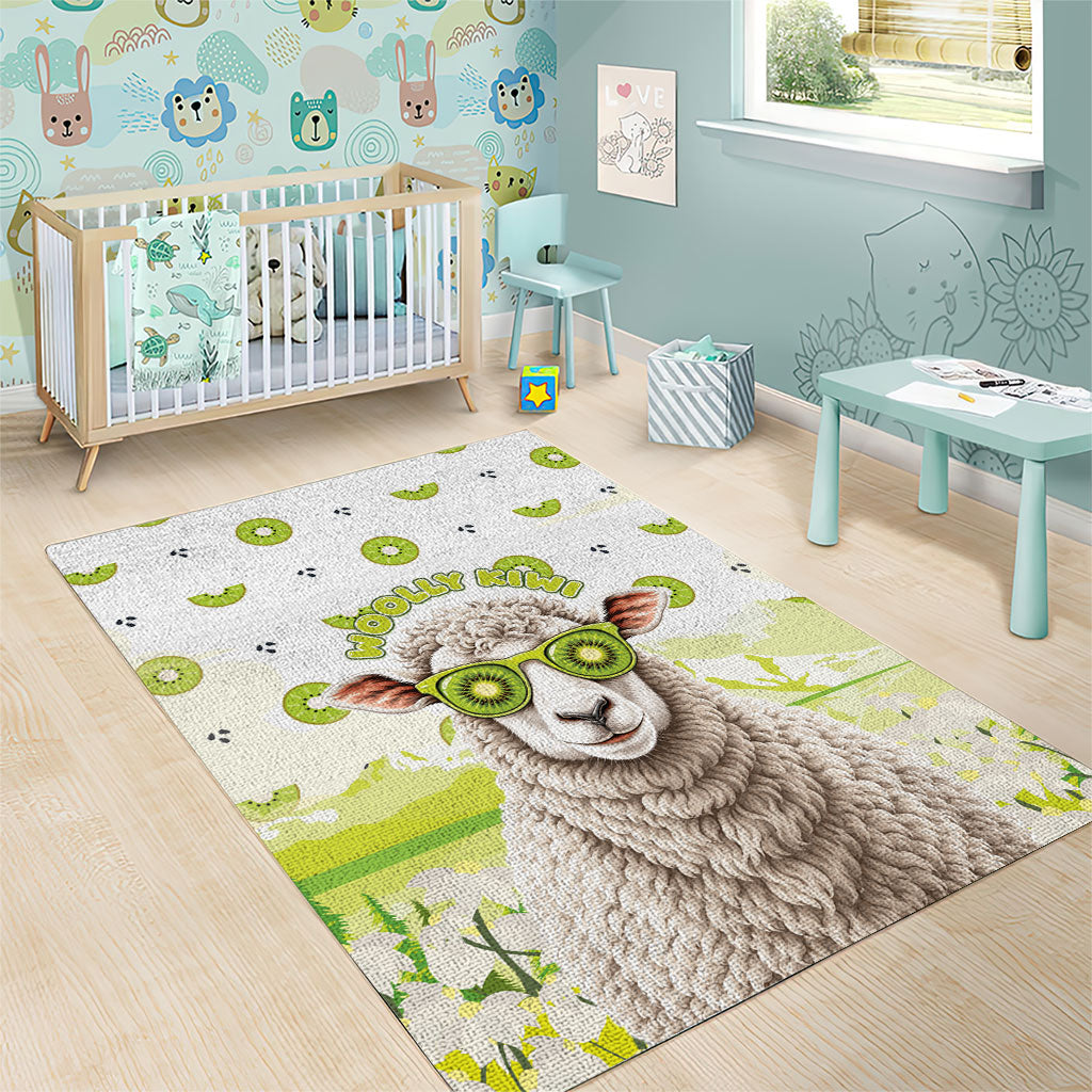 New Zealand Funny Woolly Kiwi Sheep Area Rug LT05 - Polynesian Pride