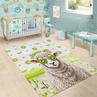 New Zealand Funny Woolly Kiwi Sheep Area Rug LT05 - Polynesian Pride