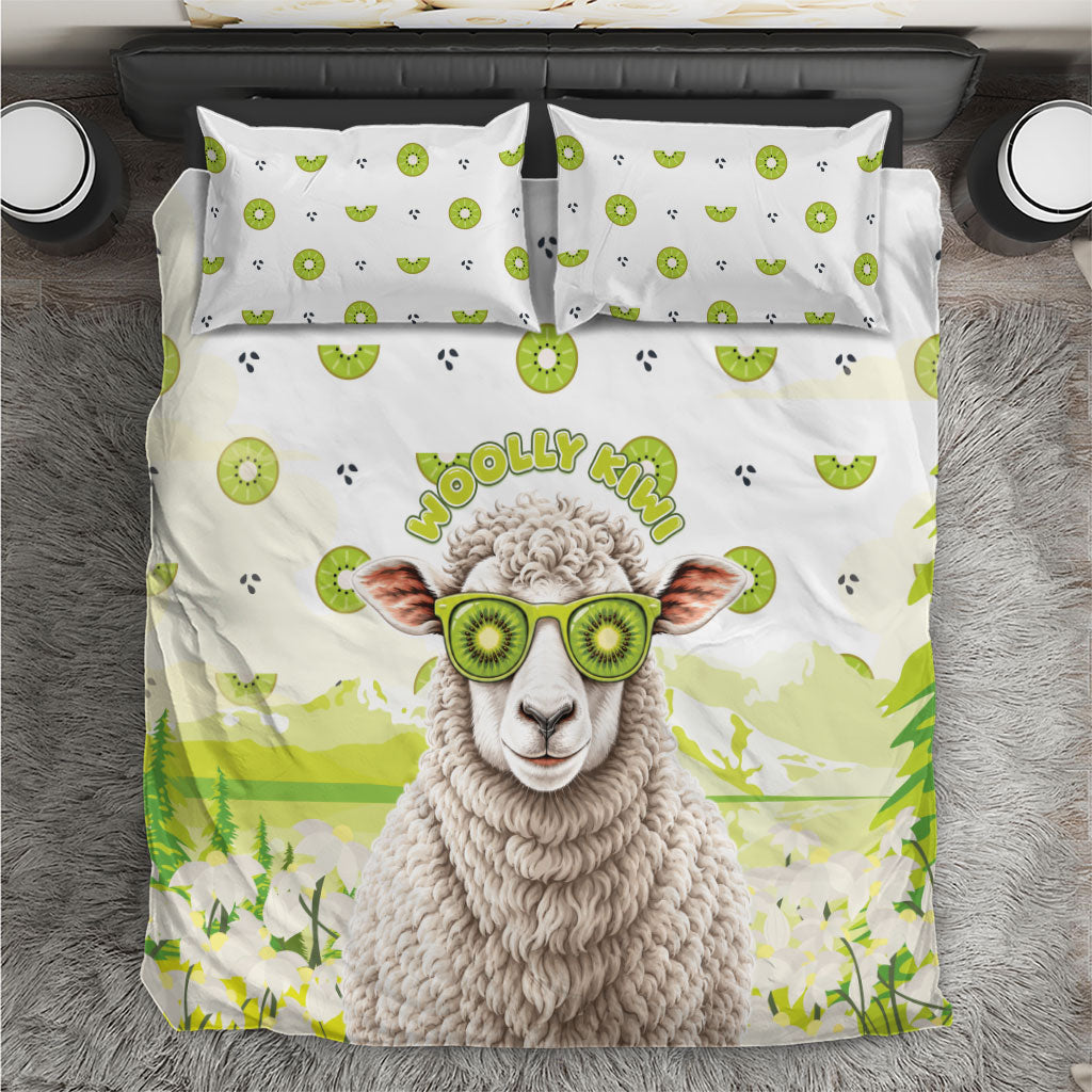 New Zealand Funny Woolly Kiwi Sheep Bedding Set LT05 White - Polynesian Pride