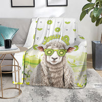 New Zealand Funny Woolly Kiwi Sheep Blanket