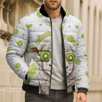 New Zealand Funny Woolly Kiwi Sheep Bomber Puffer Jacket LT05 - Polynesian Pride