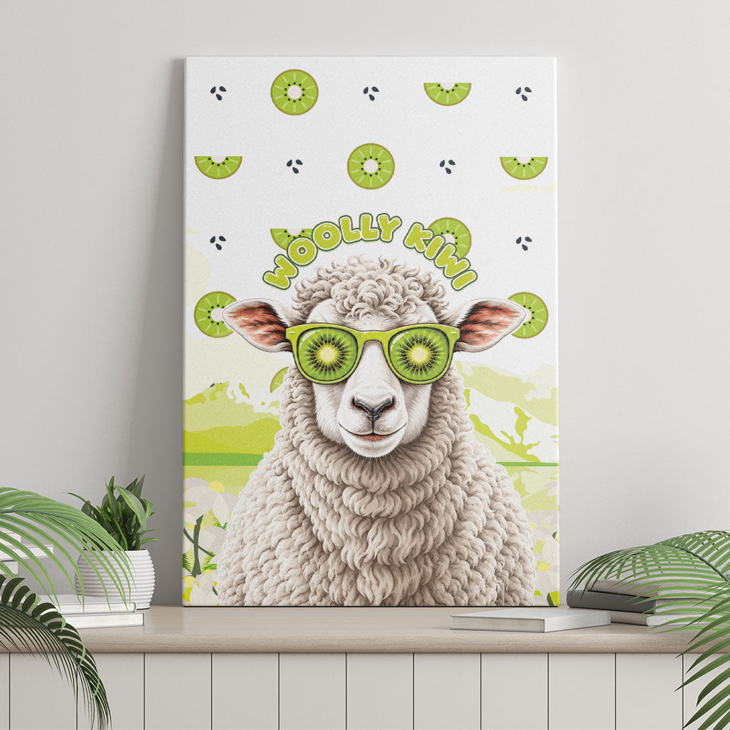 New Zealand Funny Woolly Kiwi Sheep Canvas Wall Art LT05 - Polynesian Pride
