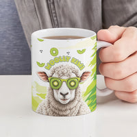 New Zealand Funny Woolly Kiwi Sheep Ceramic Mug
