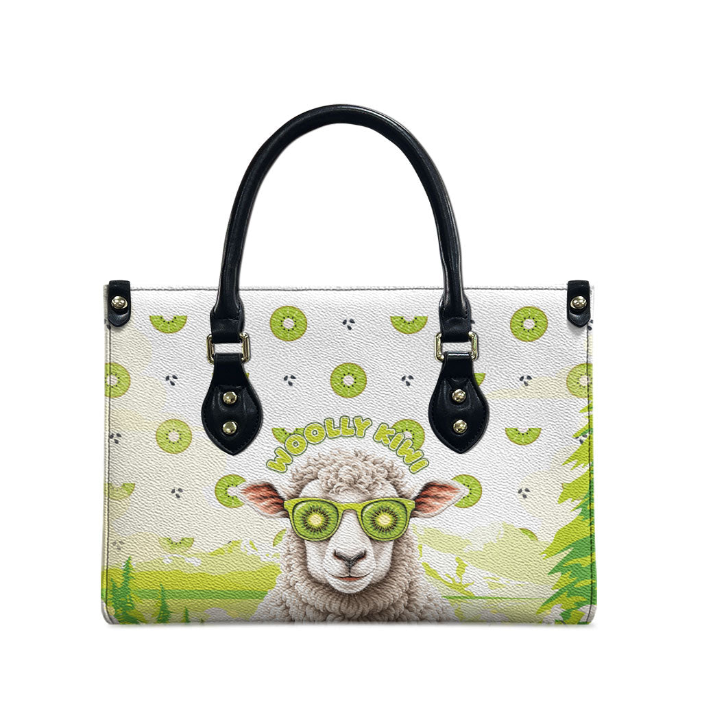 New Zealand Funny Woolly Kiwi Sheep Leather Bag LT05 - Polynesian Pride