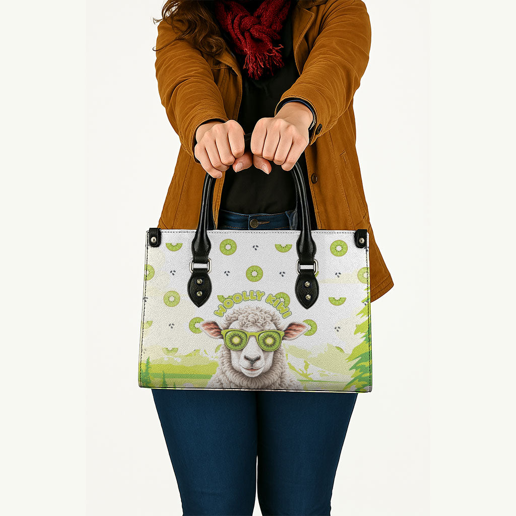 New Zealand Funny Woolly Kiwi Sheep Leather Bag LT05 - Polynesian Pride