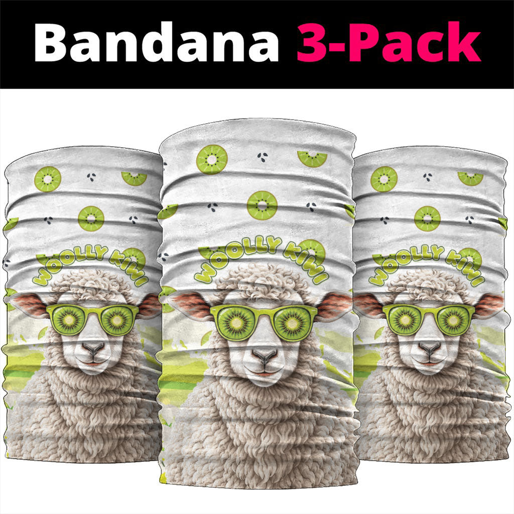 New Zealand Funny Woolly Kiwi Sheep Neck Gaiter LT05 package One Size: 25*50cm White - Polynesian Pride