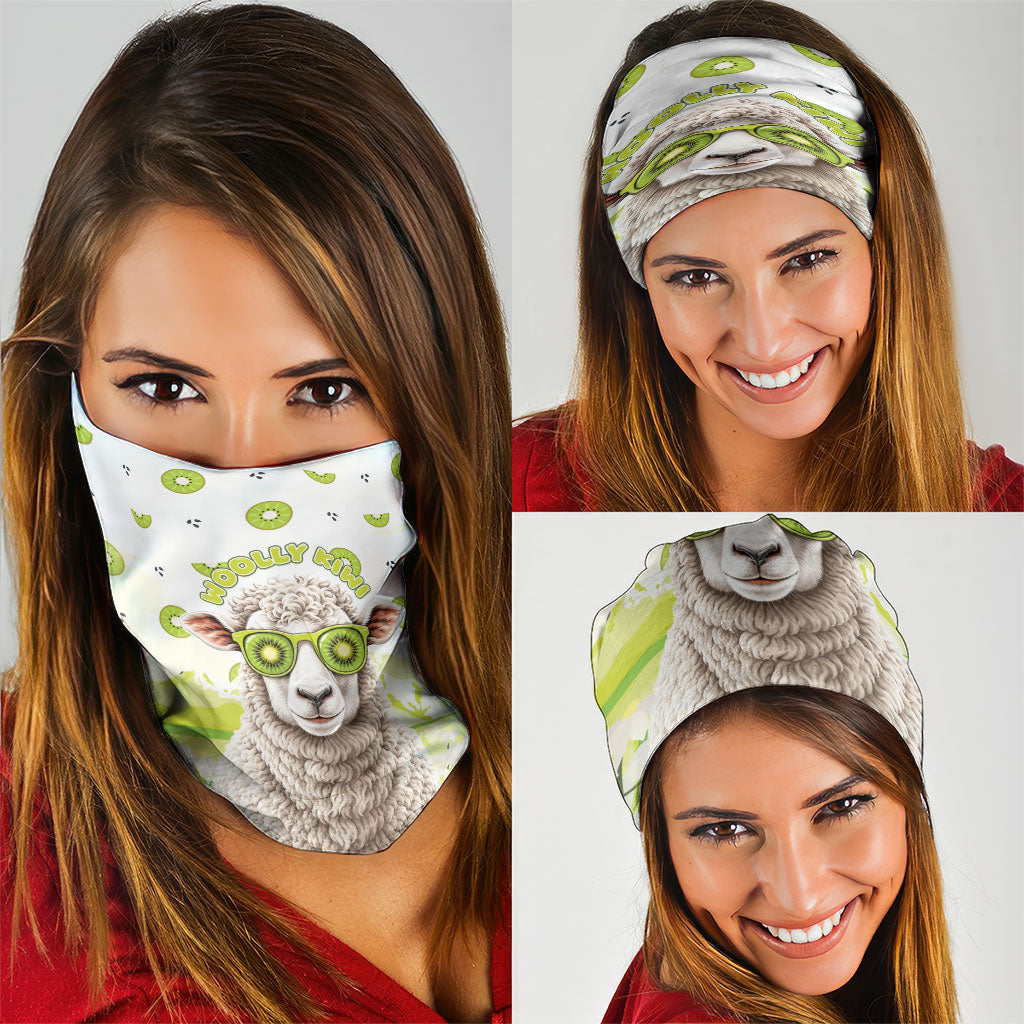 New Zealand Funny Woolly Kiwi Sheep Neck Gaiter LT05 - Polynesian Pride