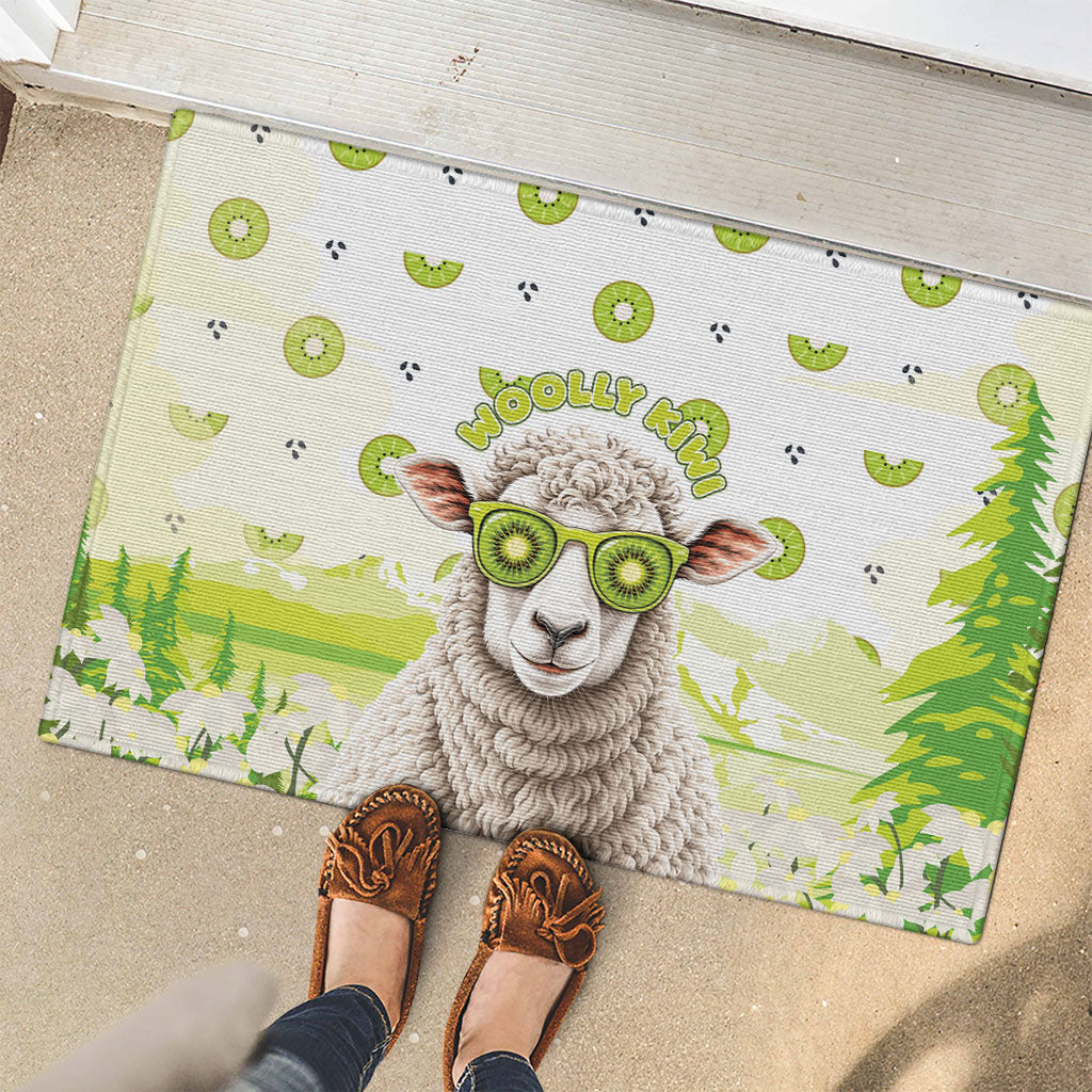 New Zealand Funny Woolly Kiwi Sheep Rubber Doormat LT05 - Polynesian Pride